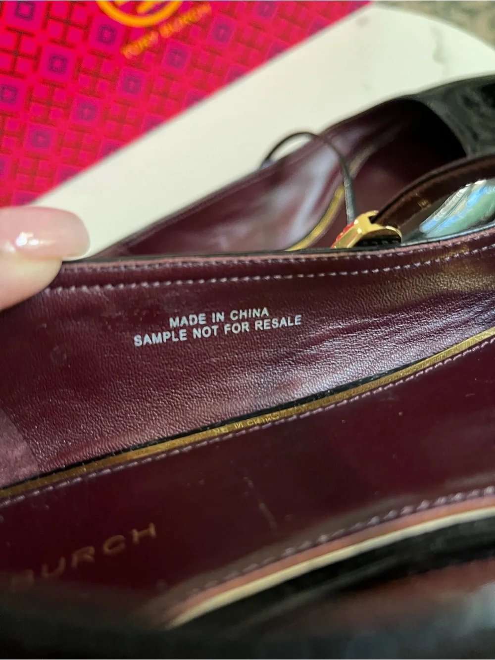 Tory Burch Black Patent Leather Mary Jane Flats